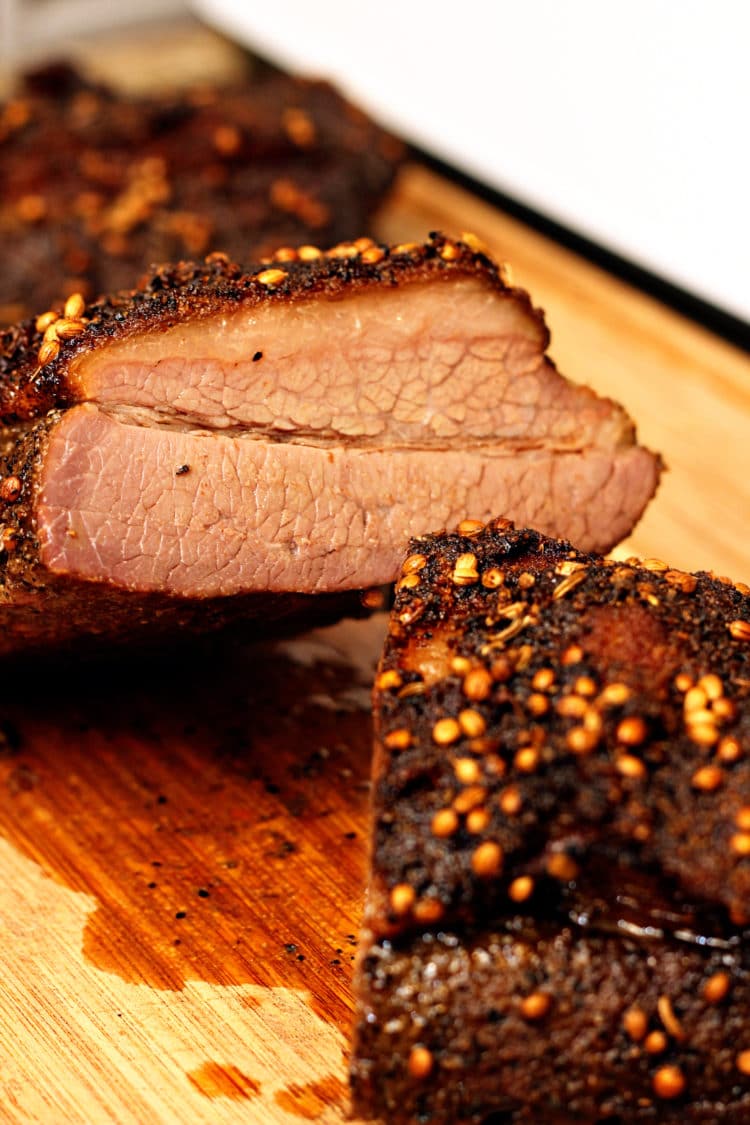Smoked Brisket - Brined, Dry Rubbed and Cherry Wood Smoked