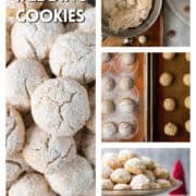 collage of Mexican Wedding Cookies photos