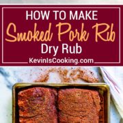 My Dry Rub for Smoked Pork Ribs has a blend of brown sugar and spices for a wonderful flavor for either grilling or smoking. Coriander, fennel,  paprika and red pepper flakes help make this special.