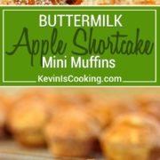 These Apple Shortcake Buttermilk Muffins are simple addictive. Soft, fluffy, sweet, buttery, delicious. The tang from the buttermilk offsets the sweet. keviniscooking.com