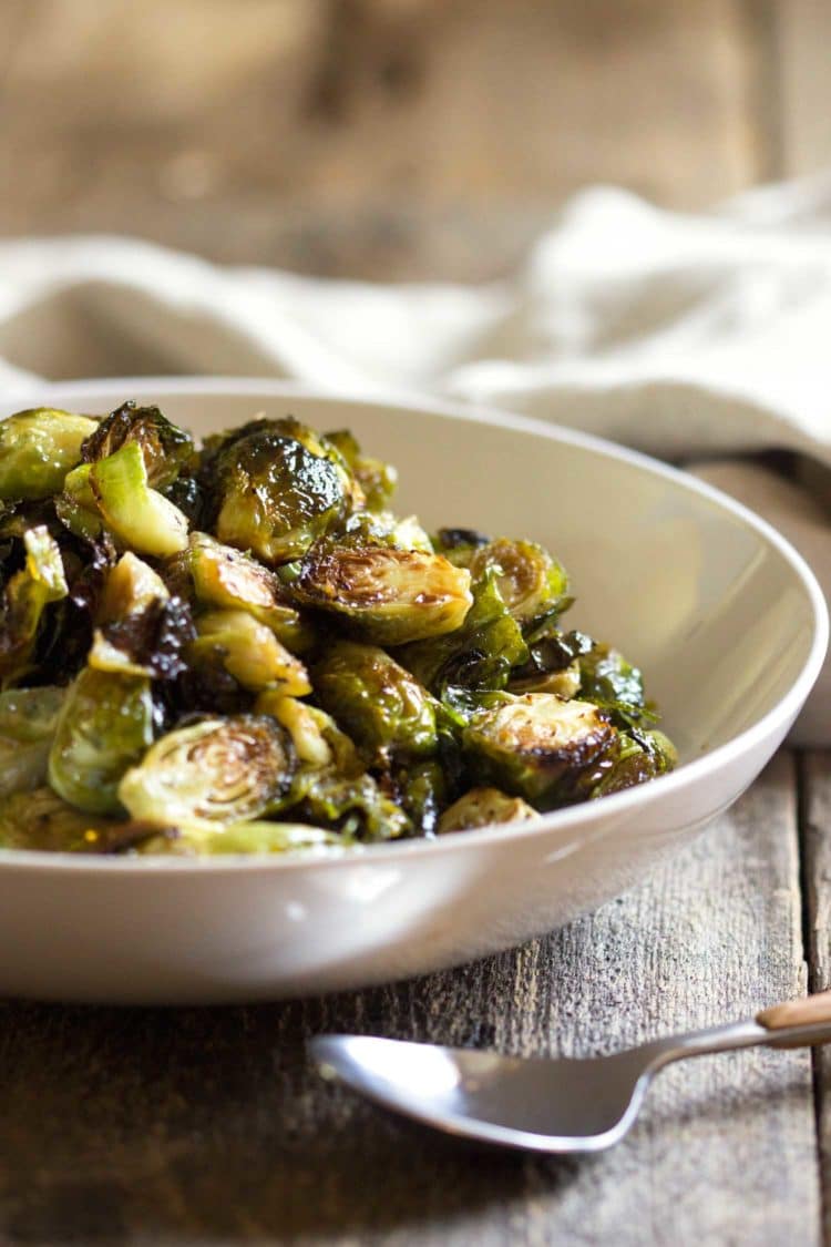 These Honey Balsamic Roasted Brussels Sprouts are not only beyond easy to prepare, but I guarantee they will be gone in no time so make plenty!
