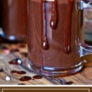 Mexican Hot Chocolate – Oaxacan Chocolate con Leche in glass with drip