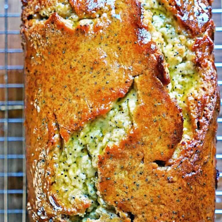lemon poppy seed bread loaf