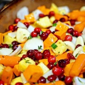 hero Roasted Cranberries with Sweet Potatoes and Pineapple