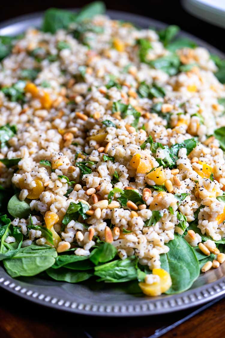 Barley Salad with Apricot and Pine Nuts. www.keviniscooking.com