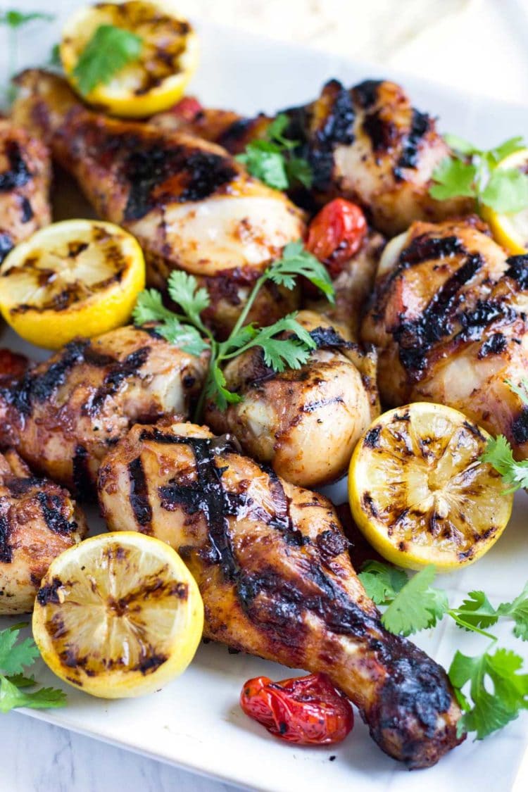 This Honey Glazed Harissa Grilled Chicken has just the right kiss of heat and the honey sweetens this up for a twist on the regular BBQ chicken. The family loves it! www.keviniscooking.com