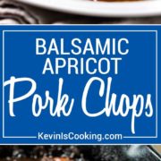 Super easy, super tasty, these Balsamic Apricot Pork Chops are on the table in minutes. Everyone loves these!