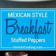 These Breakfast Stuffed Peppers have beef, salsa, cheese and a beautiful egg to top off one hearty and delicious breakfast. You need this one, and making a batch for the family is easy!