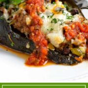 titled image of tex mex stuffed green peppers