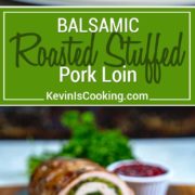 This Roasted Stuffed Pork Loin gets brined, butterflied, layered with prosciutto and broccolini then is tied, rolled and roasted to tender perfection!