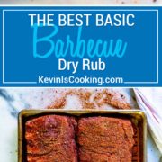 Every good rib recipe should start with a dry rub. This is my Basic BBQ Dry Rub spice blend. Warm , sweet, spicy, it does the job and can be altered to suit your tastes with other spices. This is the one to use as a base.