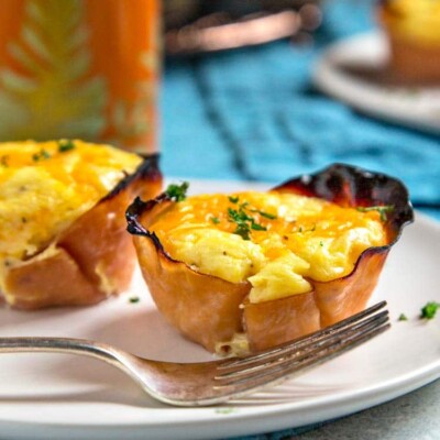Grits Ham and Cheese Breakfast Cups