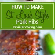 St. Louis Style Ribs doesn’t necessarily refer to a dry rub or BBQ sauce, but the cut of the rib itself. What we’re looking for are ribs dry rubbed and mopped while grilling or smoking, then basted with a BBQ sauce until lacquered and fall apart tender! Let me show you how.