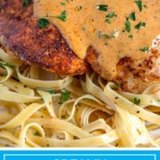 Another winner using pantry spices like white pepper, chili powder and paprika, this Chicken Lazone is super tender, loaded with flavor and the cream sauce to die for. Served over noodles to soak up the delicious sauce, this is on the table in under 30 minutes.