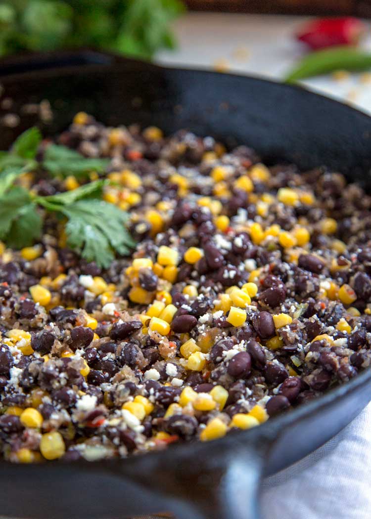 Mexican Black Beans and Corn (Frijoles con Elote)