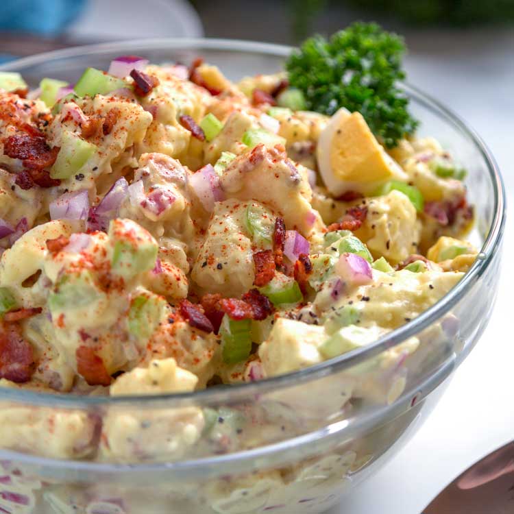 Summertime Smoked Potato Salad with Bacon! - Kevin Is Cooking