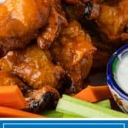 titled image of buffalo sauce on chicken wings