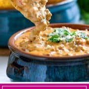 titled image of beef queso dip