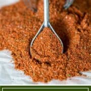 Spoon with sazon spice blend