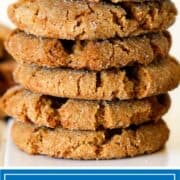 titled image: stack of smoky gingersnap cookies
