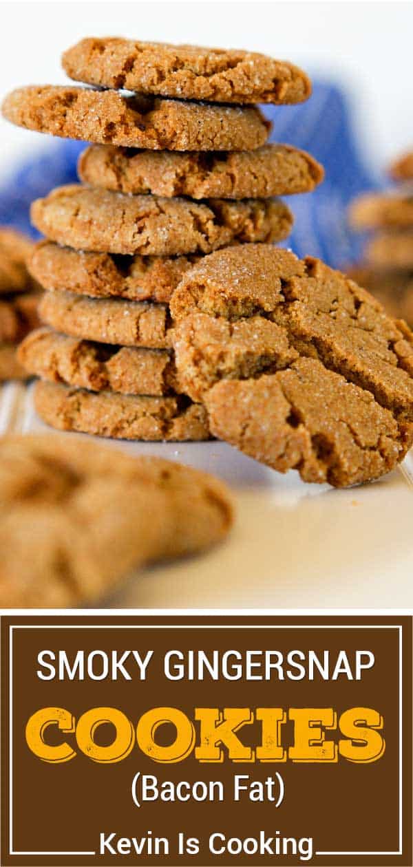 titled image of bacon fat molasses cookies