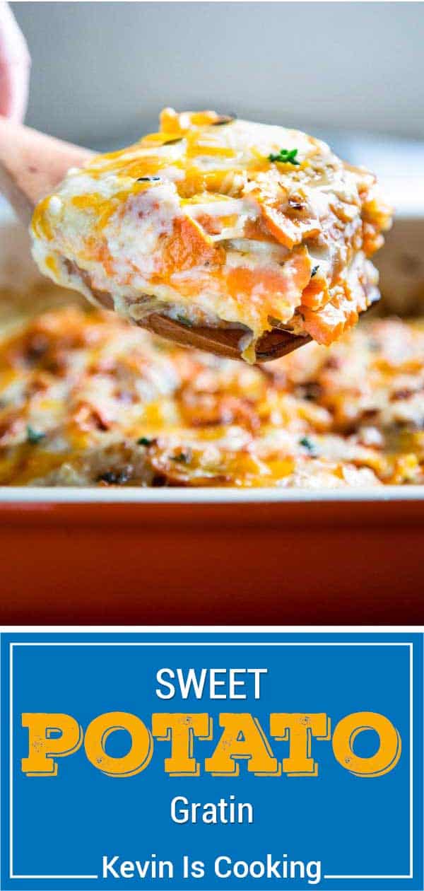 titled image of savory sweet potato casserole