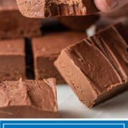 titled image: easy fudge recipe without condensed milk