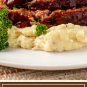 titled image: meatloaf and mashed potatoes