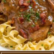 southern smothered pork chops with bacon