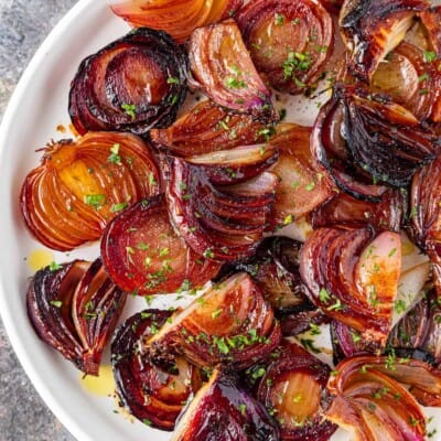 Slow Roasted Red Onions