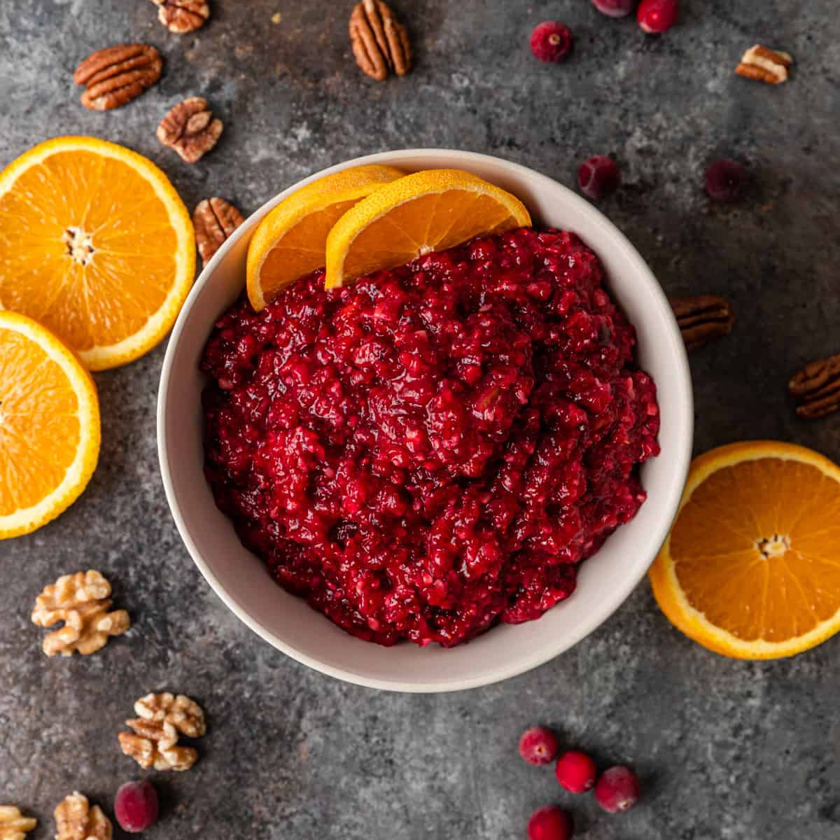 bowl with Cherry Cranberry Relish 