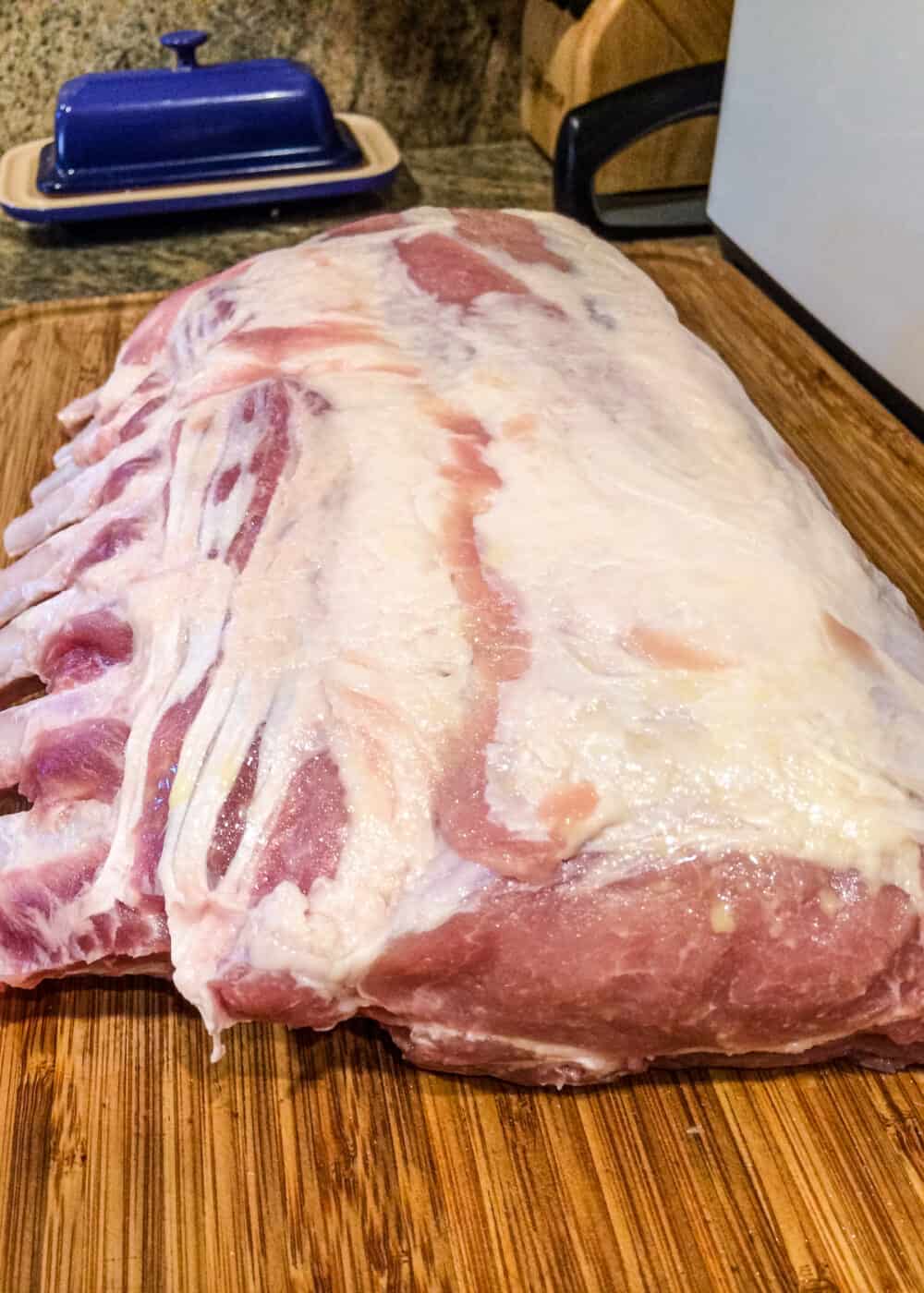 raw rack of pork
