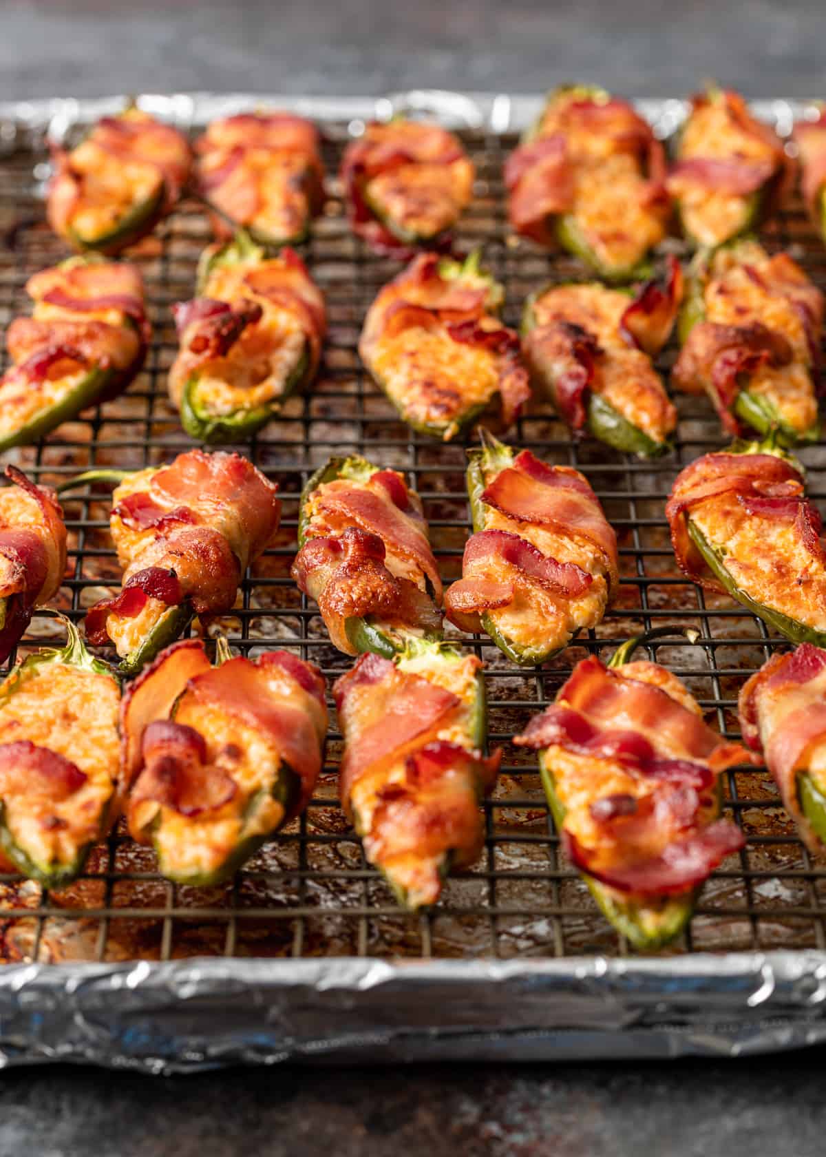 cooked Bacon Wrapped Jalapeño Poppers