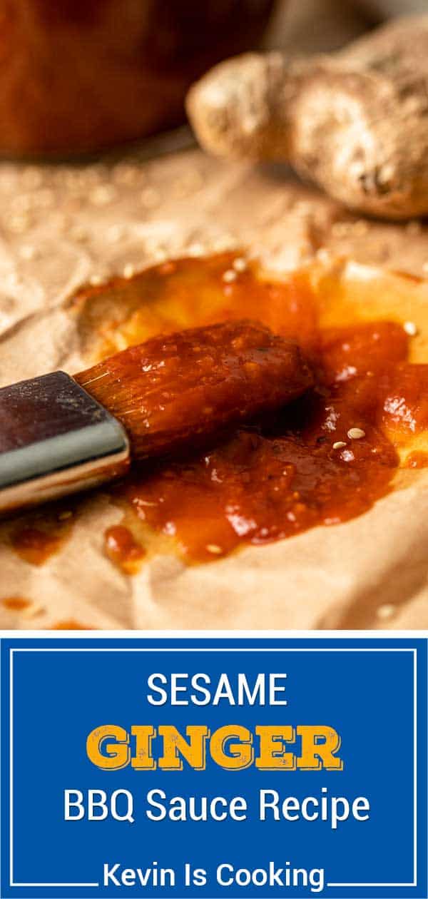 titled image (and shown): sesame ginger BBQ sauce recipe